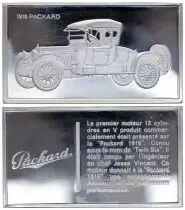 Frankreich 2 Oz Silver Bar - Medaillier Franklin - Packard 1916 (1916) - Silver - 1982 - XF to AU