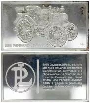 Frankreich 2 Oz Silver Bar - Medaillier Franklin - Panhard-Levassor (1895) - Silver - 1982 - XF to AU
