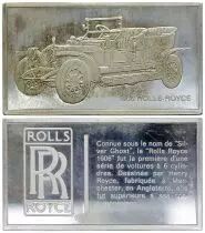 Frankreich 2 Oz Silver Bar - Medaillier Franklin - Rolls-Royce 1906 (1906) - Silver - 1982 - XF to AU
