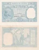 Frankreich 2 Proof of 20 Francs Bayard unifaces - without watermark