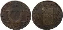 Frankreich 2 sols - Balance type - An II AA Metz