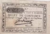 Frankreich 2 Sous 6 Deniers - Is&egrave;re - Commune de La C&ocirc;te-Saint-Andr&eacute; - 1792