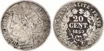 Frankreich 20 Centimes Ceres - 1850 A Paris Silver