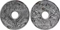 Frankreich 20 Centimes Etat Francais - 1944 in Iron - VF