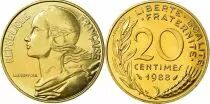 Frankreich 20 Centimes Marian - 1988 - from UNC set
