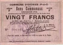 Frankreich 20 F Oignies