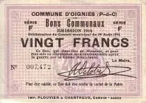 Frankreich 20 F Oignies