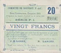 Frankreich 20 F Rouvroy