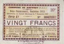 Frankreich 20 F Rouvroy