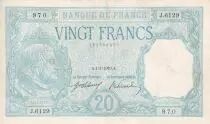 Frankreich 20 Francs - Bayard - 04-01-1919 - Serial J.6129 - P.74
