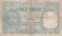 Frankreich 20 Francs - Bayard - 25-10-1918 - Serial F.5665 - P.74