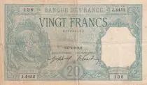 Frankreich 20 Francs - Bayard - 27-04-1918 - Serial J.4452 - F - P.74