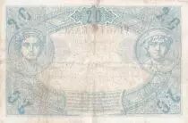 Frankreich 20 Francs - Black- 03-08-1875 - Serial G.385 - VG - P61