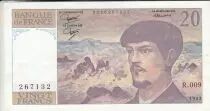 Frankreich 20 Francs - Debussy  - 1982 - Serial Q.009