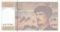 Frankreich 20 Francs - Debussy  - 1997 - Serial K.063