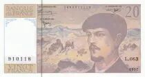 Frankreich 20 Francs - Debussy  - 1997 - Serial L.063