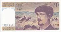 Frankreich 20 Francs - Debussy - 1980 - Serial A.001 - P.151