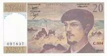Frankreich 20 Francs - Debussy - 1980 - Serial C.004