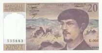 Frankreich 20 Francs - Debussy - 1980 - Serial U.001
