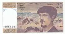 Frankreich 20 Francs - Debussy - 1980 - Serial W.002