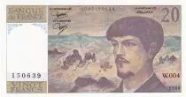 Frankreich 20 Francs - Debussy - 1980 - Serial W.004 - P.151