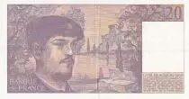 Frankreich 20 Francs - Debussy - 1981 - Serial X.008