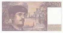 Frankreich 20 Francs - Debussy - 1982 - Serial V.009