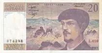Frankreich 20 Francs - Debussy - 1983 - Serial L.010