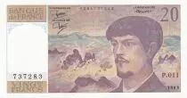 Frankreich 20 Francs - Debussy - 1983 - Serial P.011