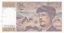 Frankreich 20 Francs - Debussy - 1984 - Serial M.013