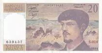 Frankreich 20 Francs - Debussy - 1984 - Serial S.014 - P.151