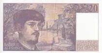 Frankreich 20 Francs - Debussy - 1985 - Serial N.015 - P.151