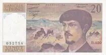Frankreich 20 Francs - Debussy - 1987 - Serial D.020