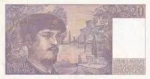 Frankreich 20 Francs - Debussy - 1987 - Serial V.019