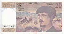 Frankreich 20 Francs - Debussy - 1988 - Serial C.023 - P.151