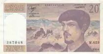 Frankreich 20 Francs - Debussy - 1988 - Serial M.023