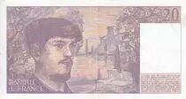 Frankreich 20 Francs - Debussy - 1989 - Serial N.025 - P.151