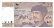 Frankreich 20 Francs - Debussy - 1989 - Serial P.024