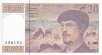 Frankreich 20 Francs - Debussy - 1992 - Serial S.035 - P.151