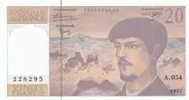 Frankreich 20 Francs - Debussy - 1997 - Serial A.054