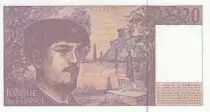 Frankreich 20 Francs - Debussy - 1997 - Serial D.050 - Small number