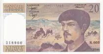 Frankreich 20 Francs - Debussy - 1997 - Serial N.003 - P.151