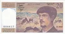 Frankreich 20 Francs - Debussy - 1997 - Serial O.002 - P.151