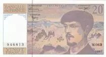 Frankreich 20 Francs - Debussy - 1997 - Serial W.063