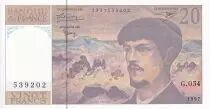 Frankreich 20 Francs - Debussy - Serial G.054 - 1997 - UNC - P.151