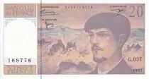 Frankreich 20 Francs - Debussy - Serial G.057 - 1997 - UNC - P.151
