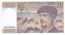Frankreich 20 Francs - Debussy - Serial J.018 - 1987 - UNC - P.151