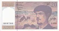 Frankreich 20 Francs - Debussy - Serial J.050 - 1997 - UNC - P.151