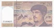 Frankreich 20 Francs - Debussy - Serial O.046 - 1993 - UNC - P.151