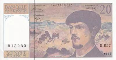 Frankreich 20 Francs - Debussy - Serial O.057 - 1997 - UNC - P.151